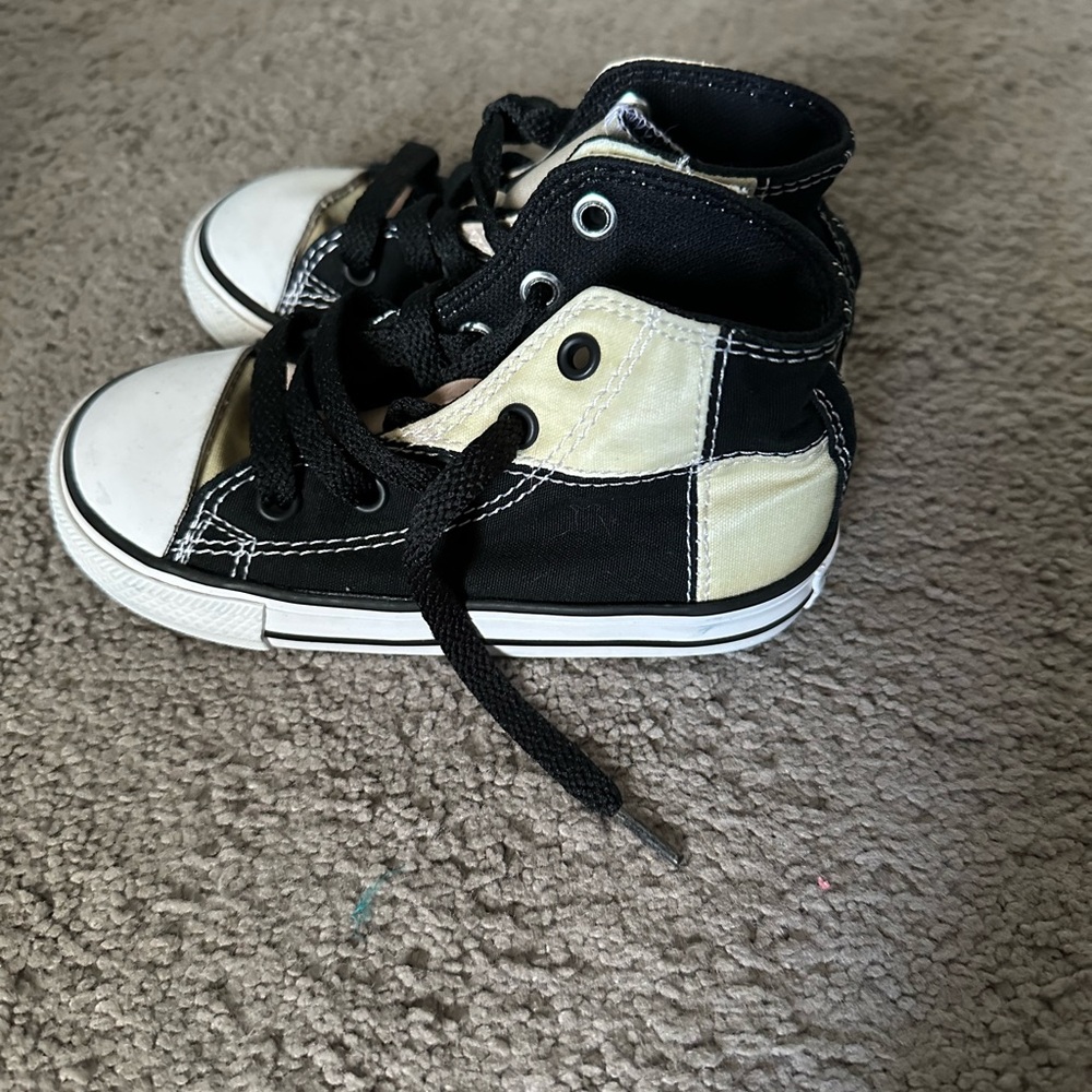 Converse Kids Sneakers Black and Cream